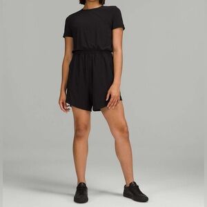 Lululemon Lightweight High-Neck Romper W1DU9R Black size 6